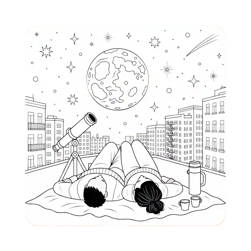 Couple doodle home screen widget